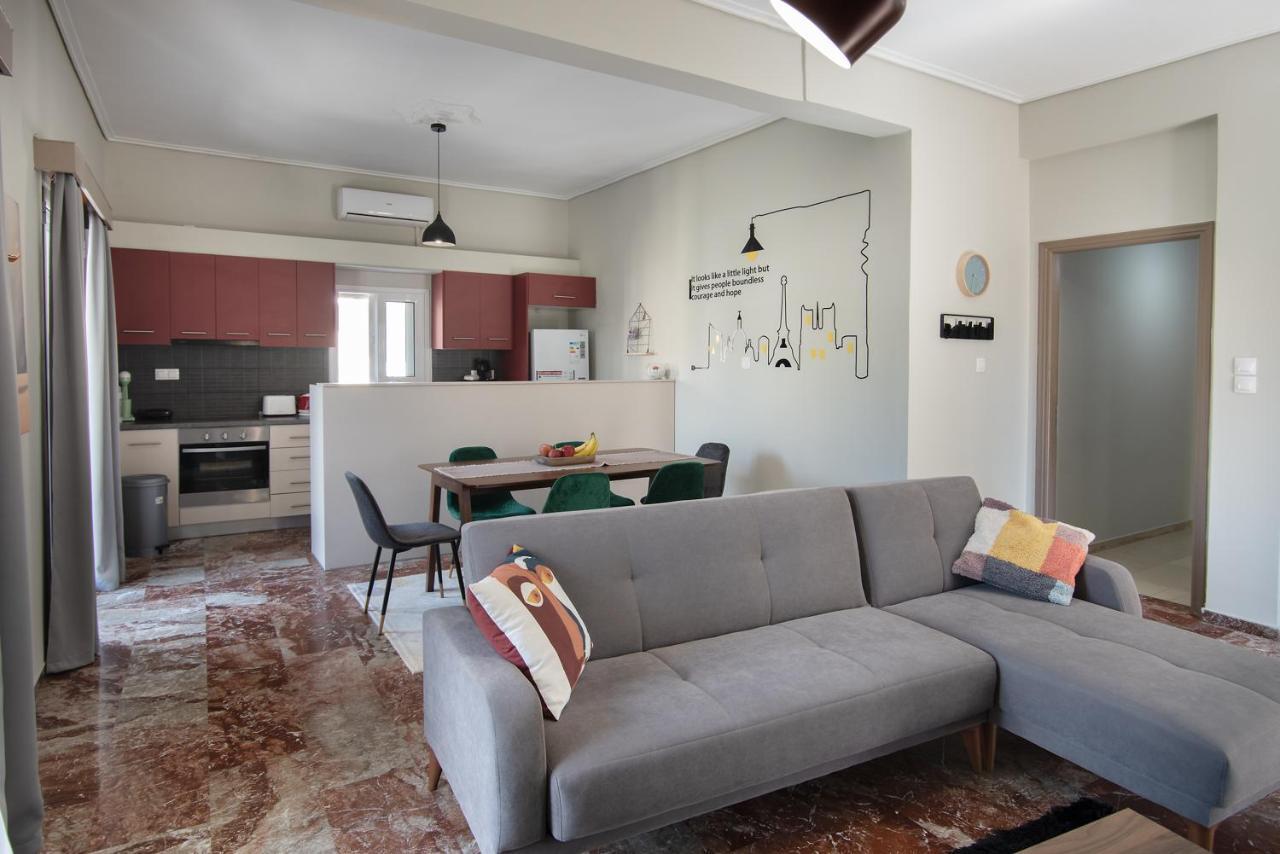 Emerald 110M2 Entire Floor Apt Steps To City'S Heart Kalamata Ngoại thất bức ảnh