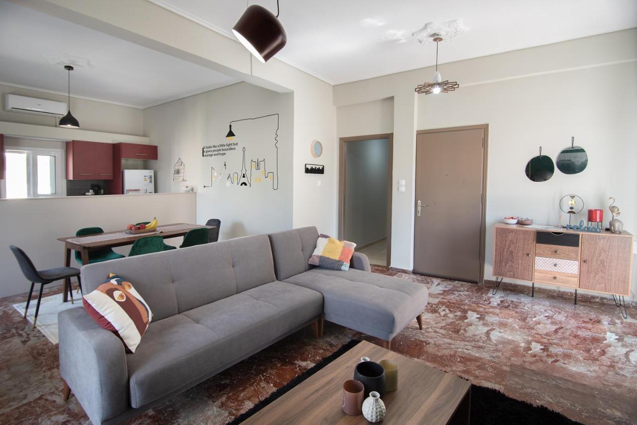 Emerald 110M2 Entire Floor Apt Steps To City'S Heart Kalamata Ngoại thất bức ảnh